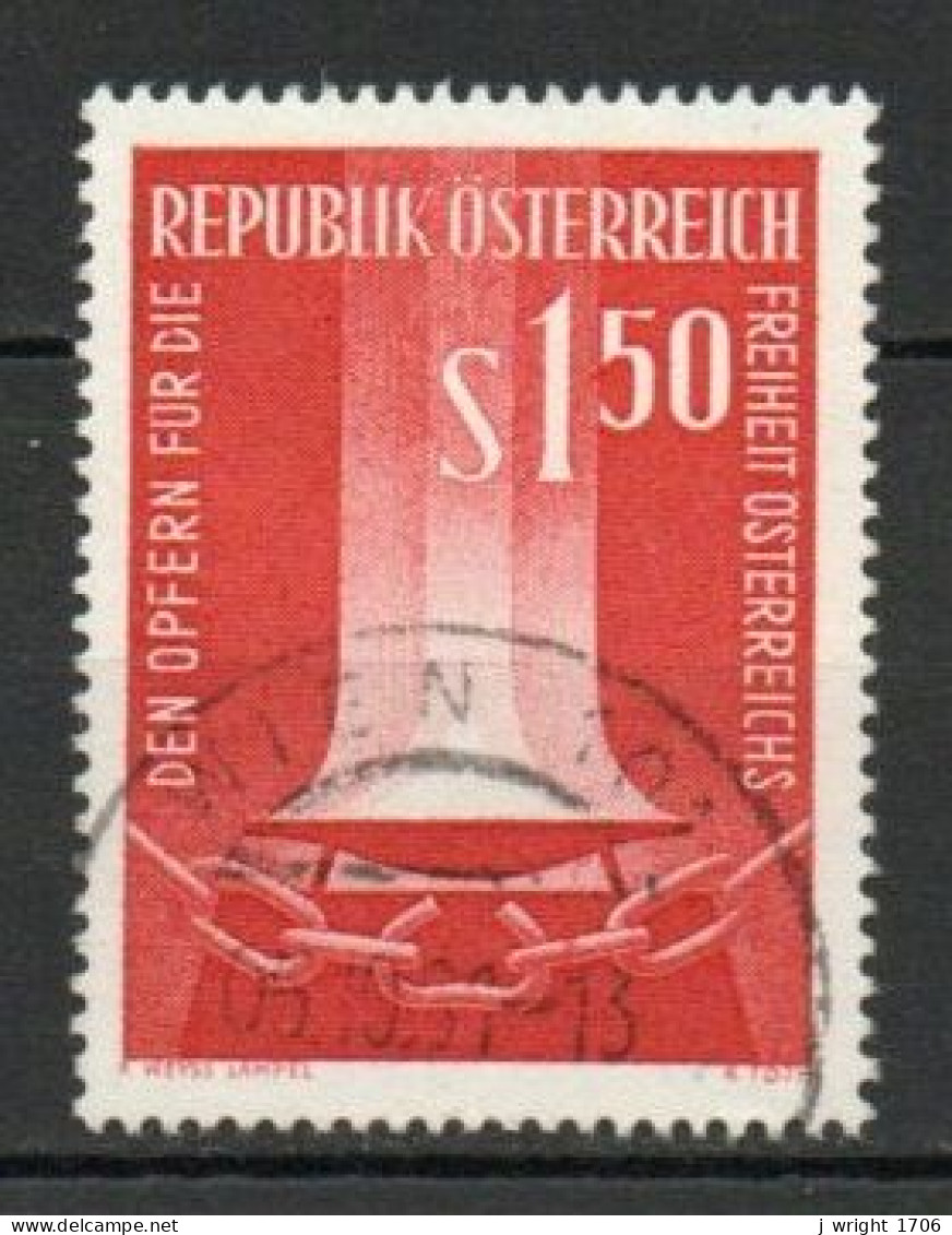 Austria, 1961, Victims In Austria's Fight For Freedom, 1.50s, USED - Gebraucht