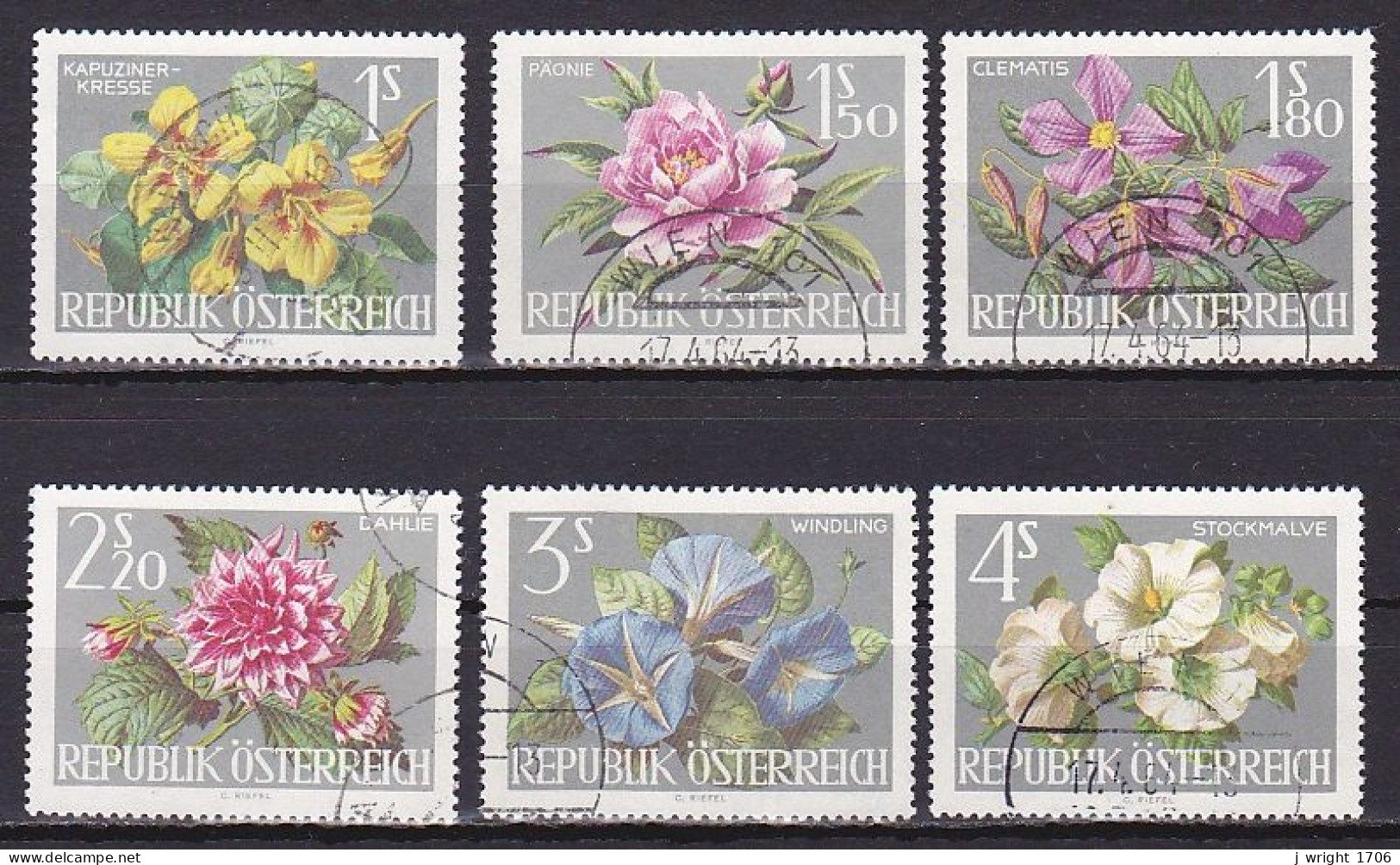 Austria, 1964, International Garden Show, Set, USED - Gebraucht