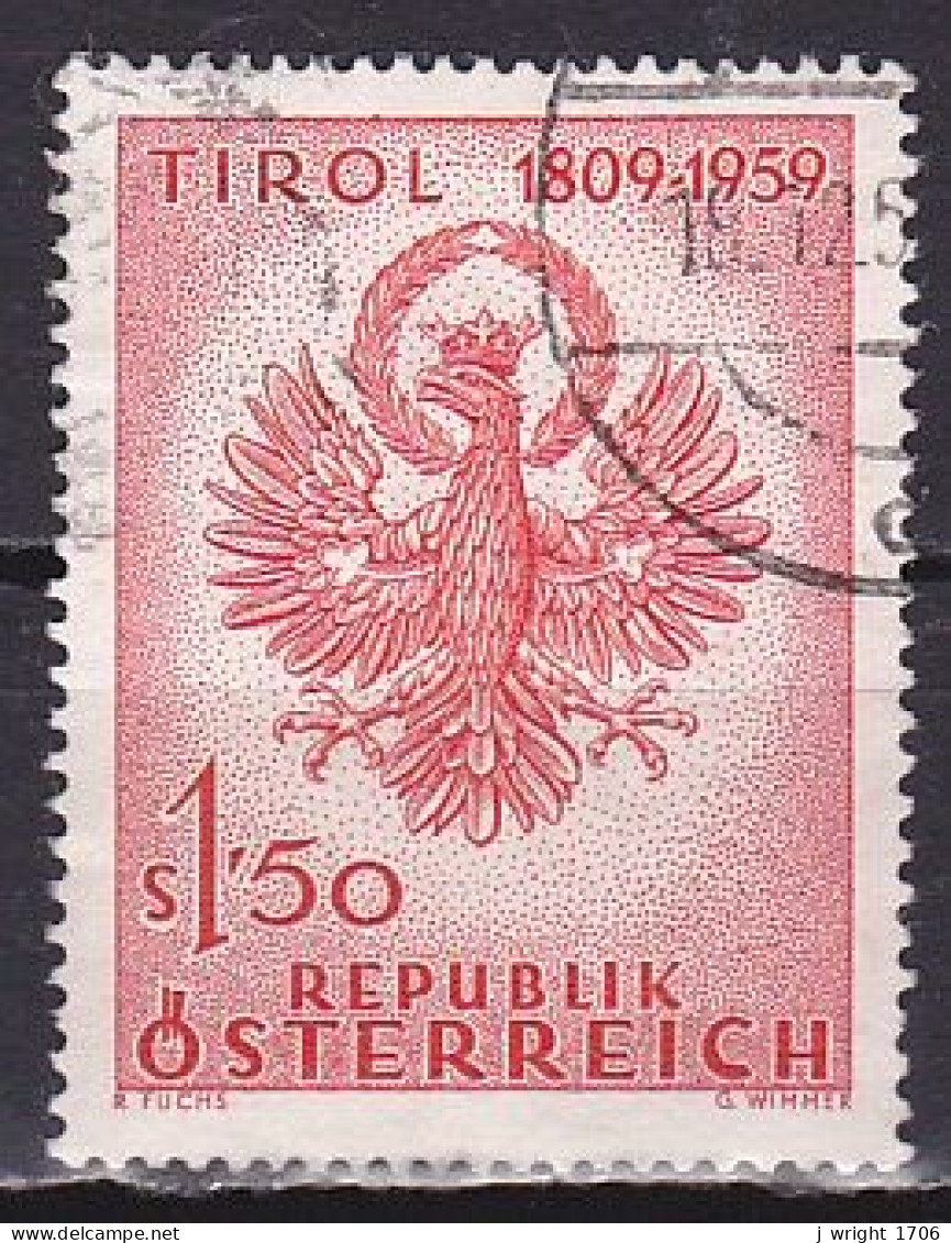 Austria, 1959, Liberation Of Tyrol 150th Anniv, 1.50c, USED - Usati