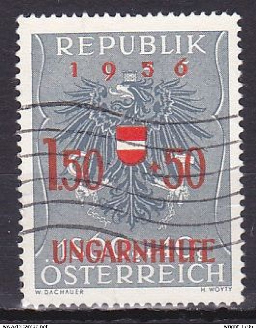 Austria, 1956, Hungarian Refugees Fund, 1.50s + 50g, USED - Used Stamps