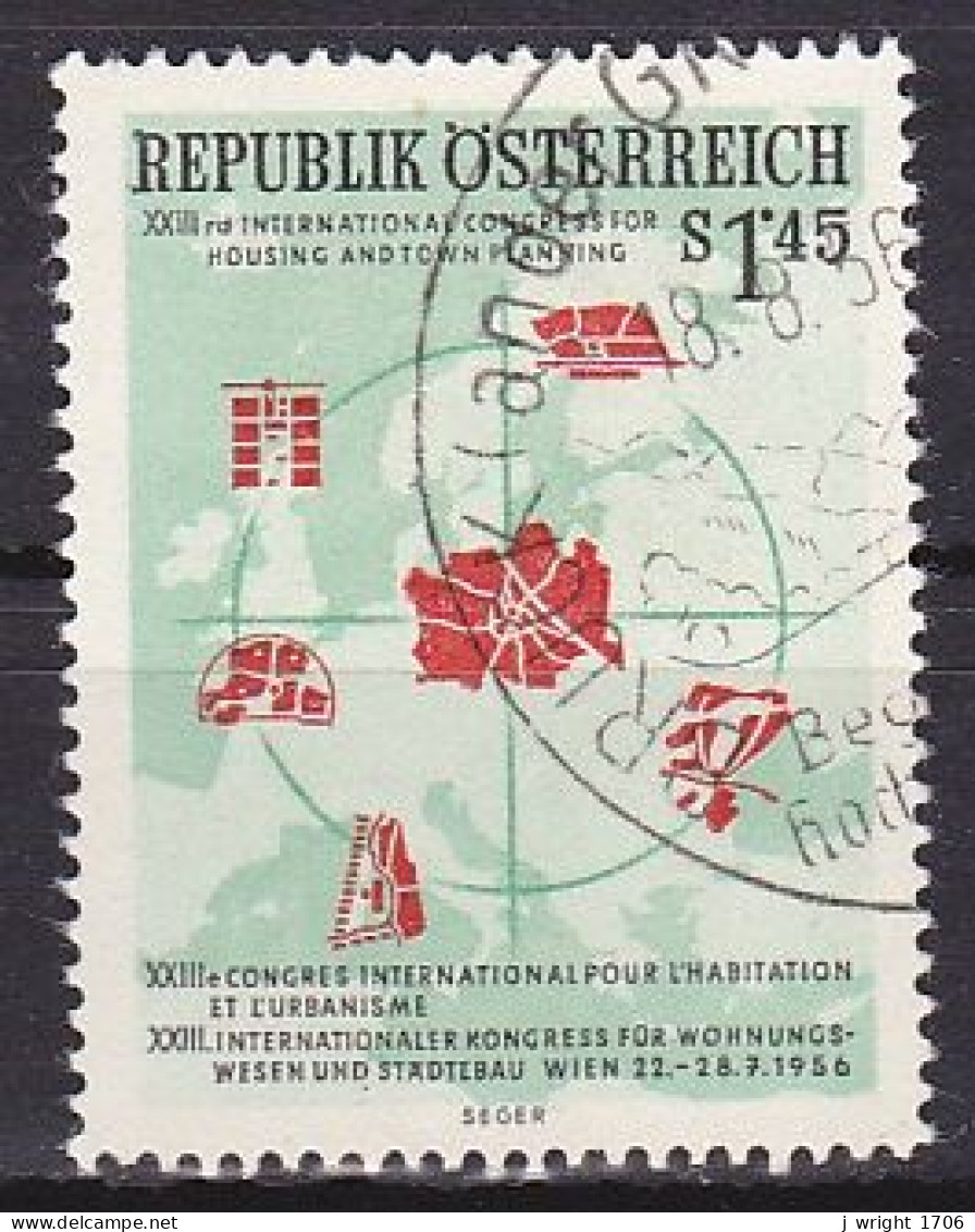 Austria, 1956, Town Planning Cong, 1.45g, USED - Used Stamps