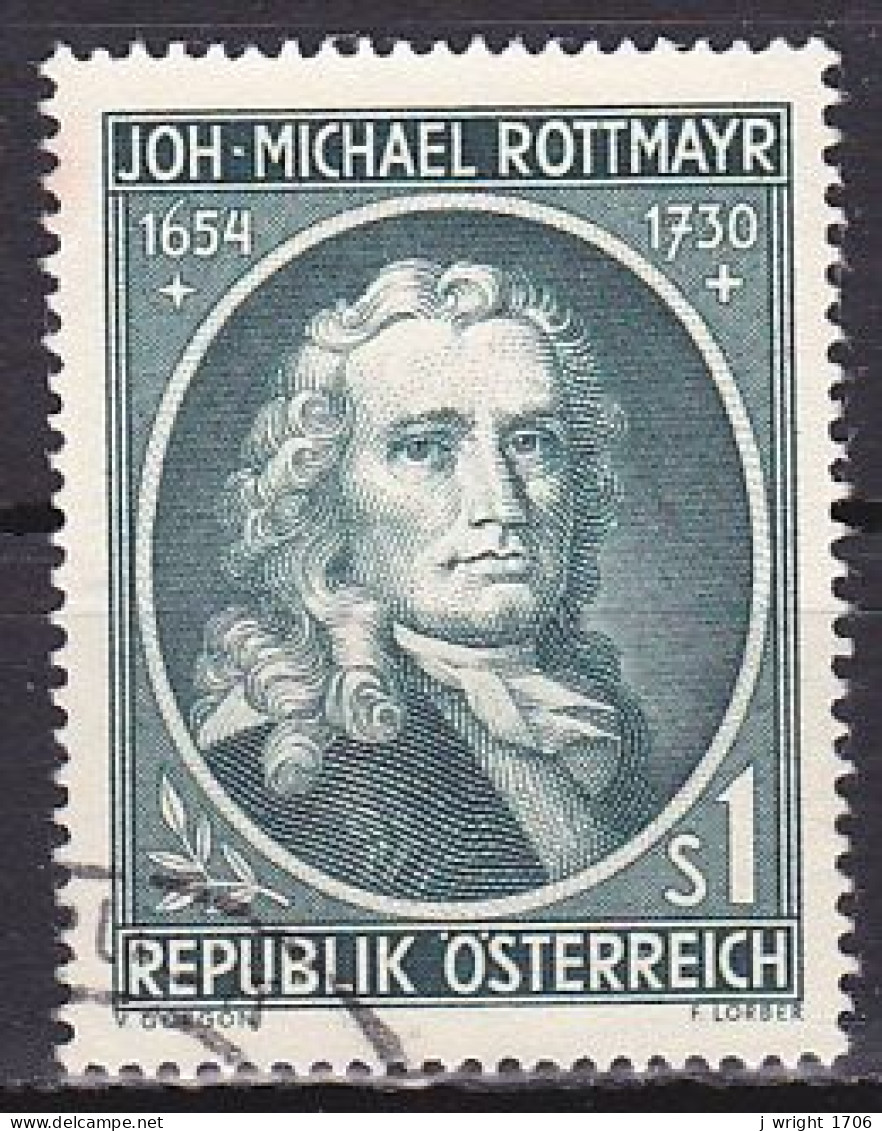 Austria, 1954, Michael Rottmayr, 1s, USED - Usados