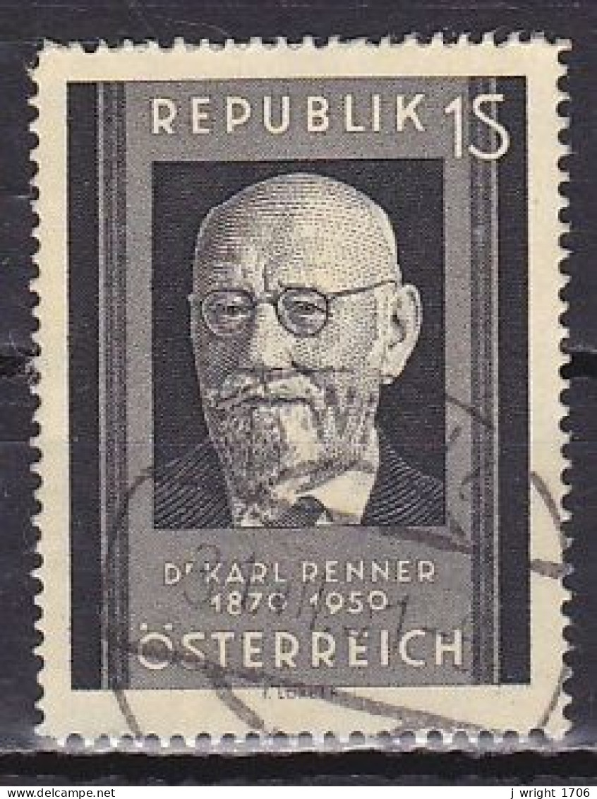 Austria, 1951, Pres. Karl Renner, 1s, USED - Used Stamps