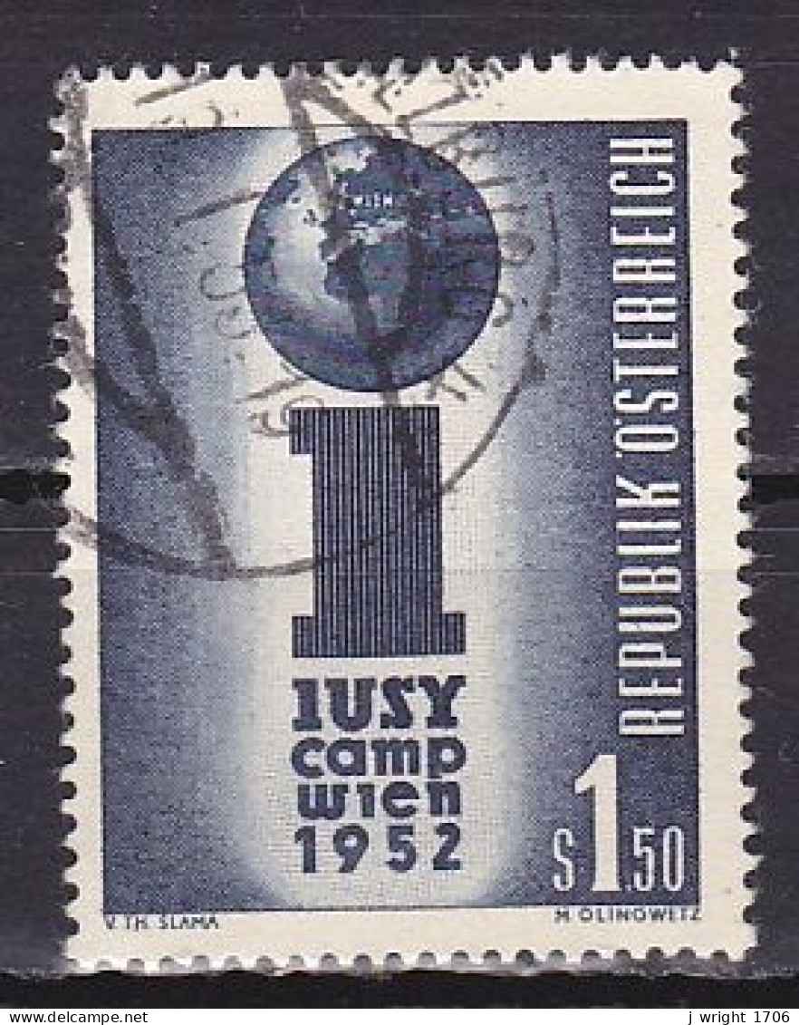 Austria, 1952, Union Of Socialist Youth Camps, 1.50s, USED - Used Stamps