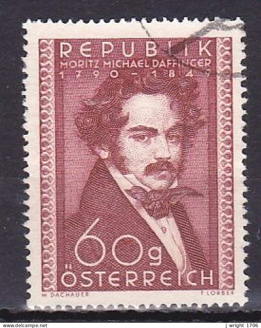 Austria, 1950, Moritz Daffinger, 60g, USED - Used Stamps