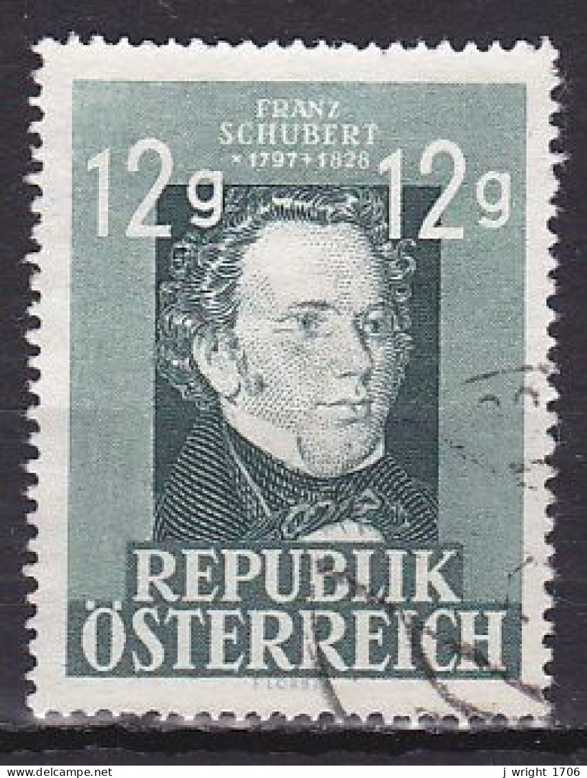 Austria, 1947, Franz Schubert, 13g, USED - Usados