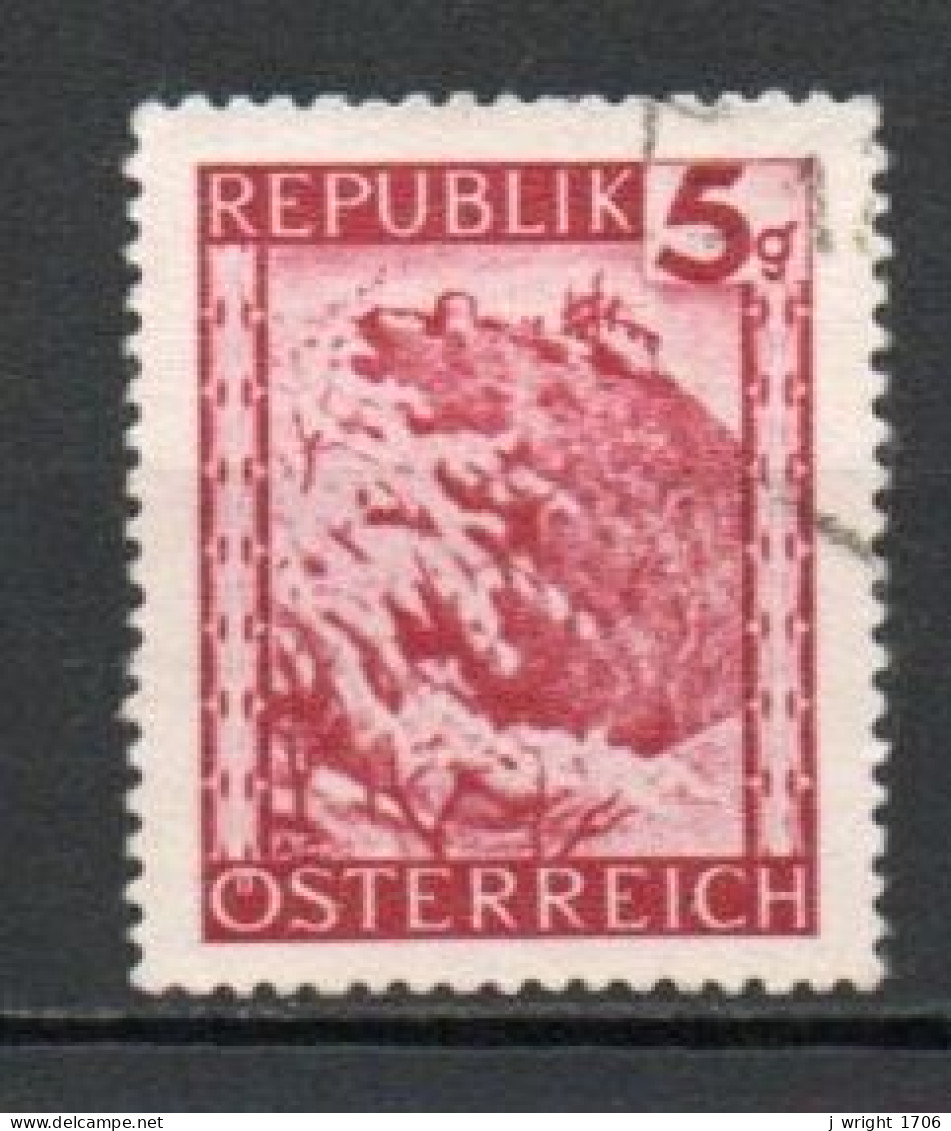 Austria, 1945, Landscapes/Leopoldsberg, 5g, USED - Oblitérés