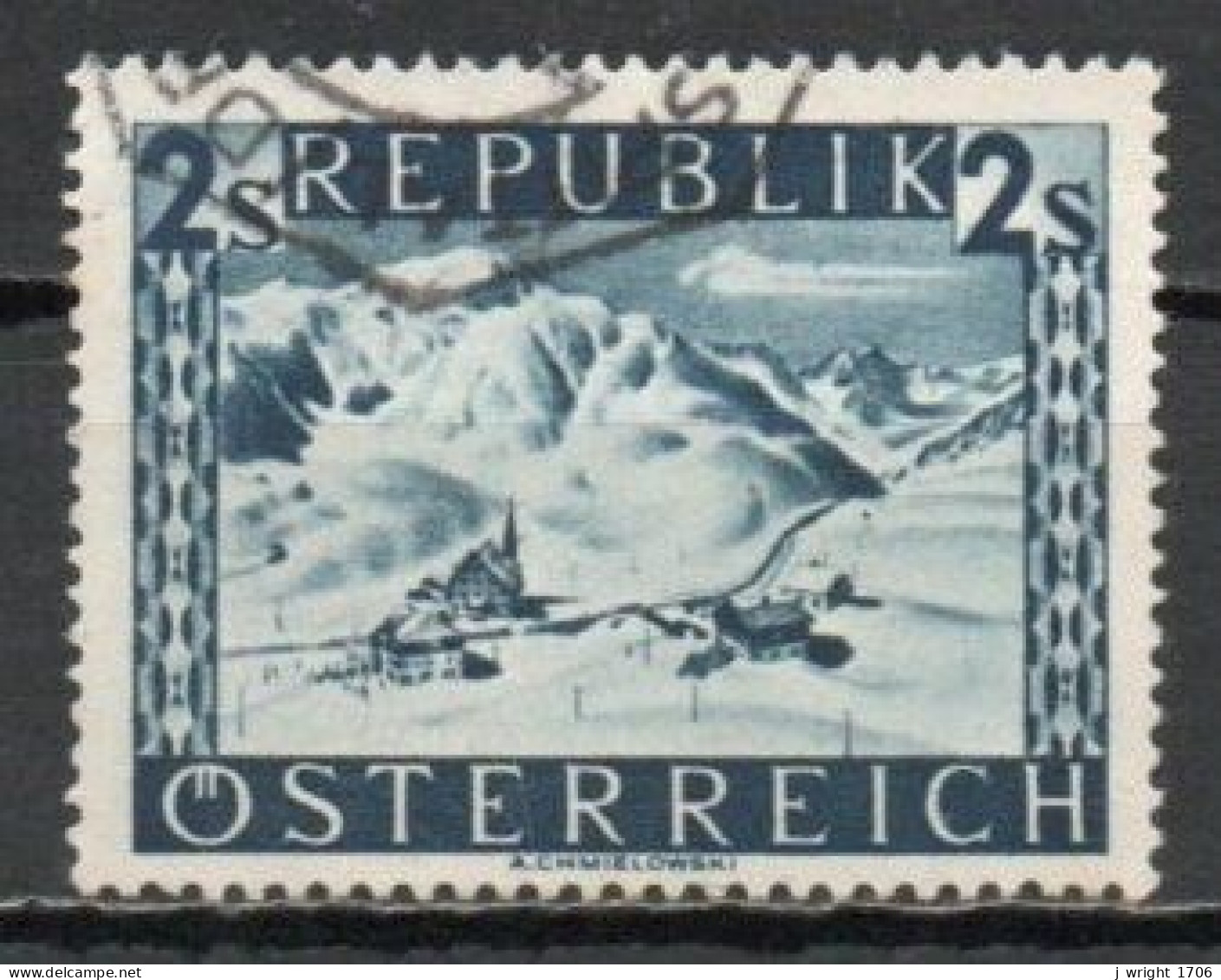 Austria, 1946, Landscapes/St. Christoph Am Arlberg, 2s/Photogravure, USED - Oblitérés