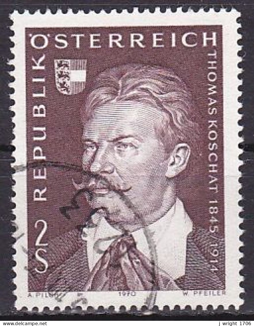 Austria, 1970, Thomas Koschat, 2s, USED - Used Stamps
