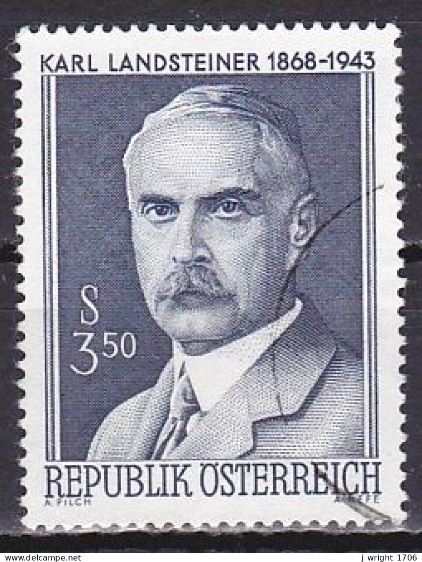 Austria, 1968, Dr. Karl Landsteiner, 3.50s, USED - Gebraucht