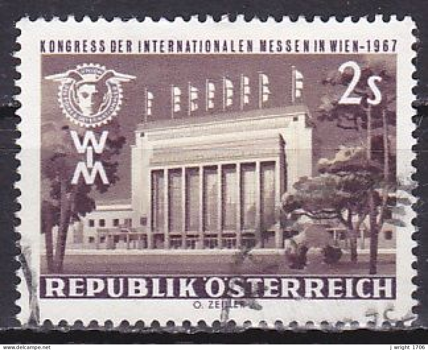 Austria, 1967, International Trade Fairs Congress, 2s, USED - Oblitérés