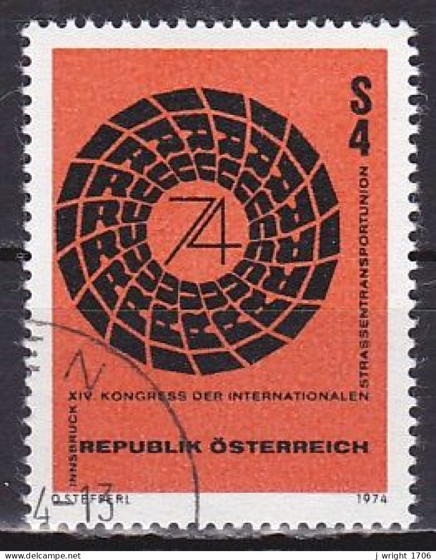 Austria, 1974, International Road Transport Union Cong, 4s, CTO - Gebraucht