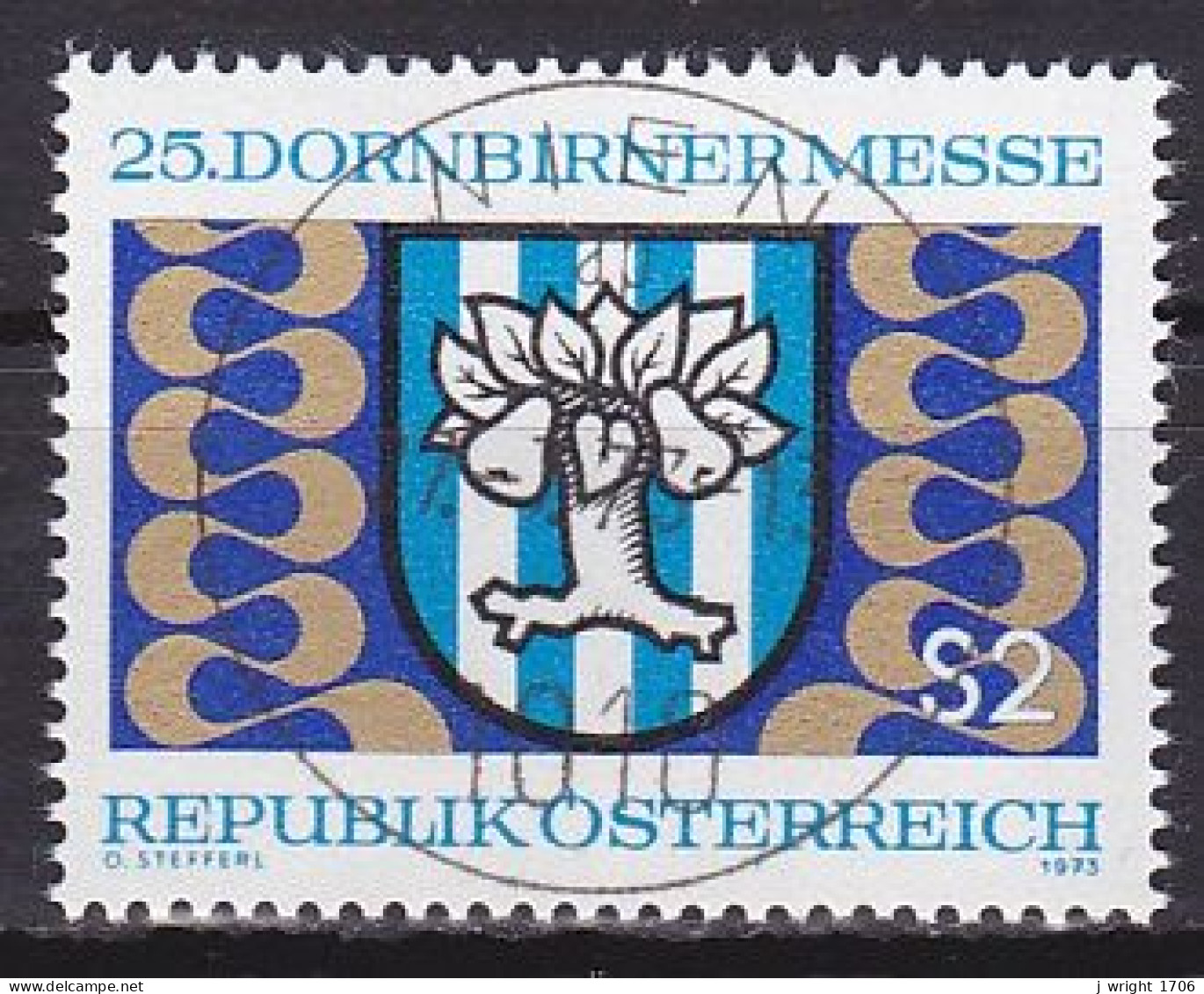 Austria, 1973, Dornbirn Trade Fair 25th Anniv, 2s, CTO - Gebraucht