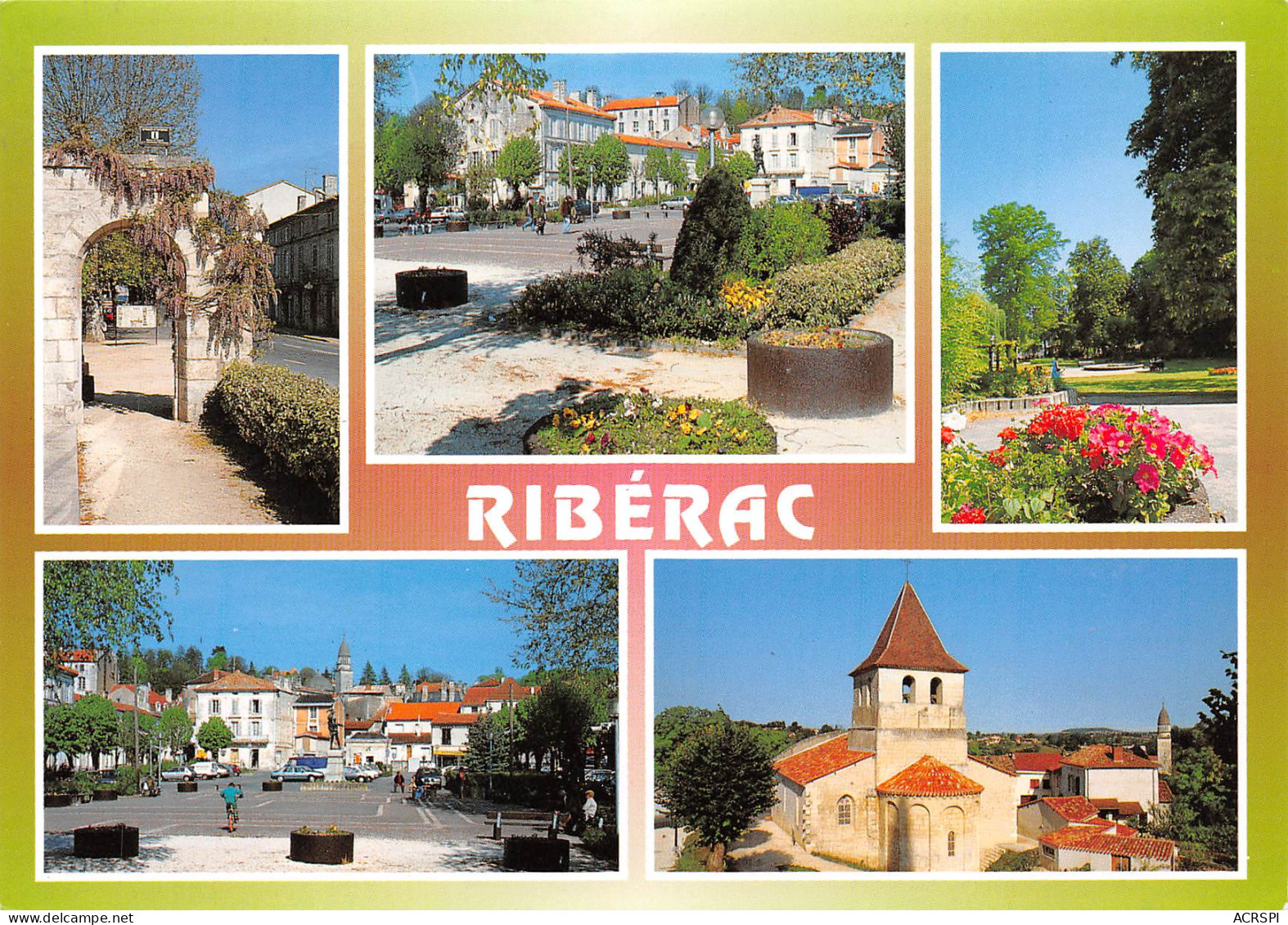 RIBERAC  Diverses Vues   18  (scan Recto Verso)MG2833 - Riberac