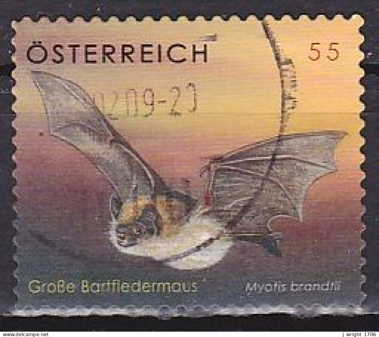 Austria, 2007, Wildlife/Bat, 55c, USED - Used Stamps