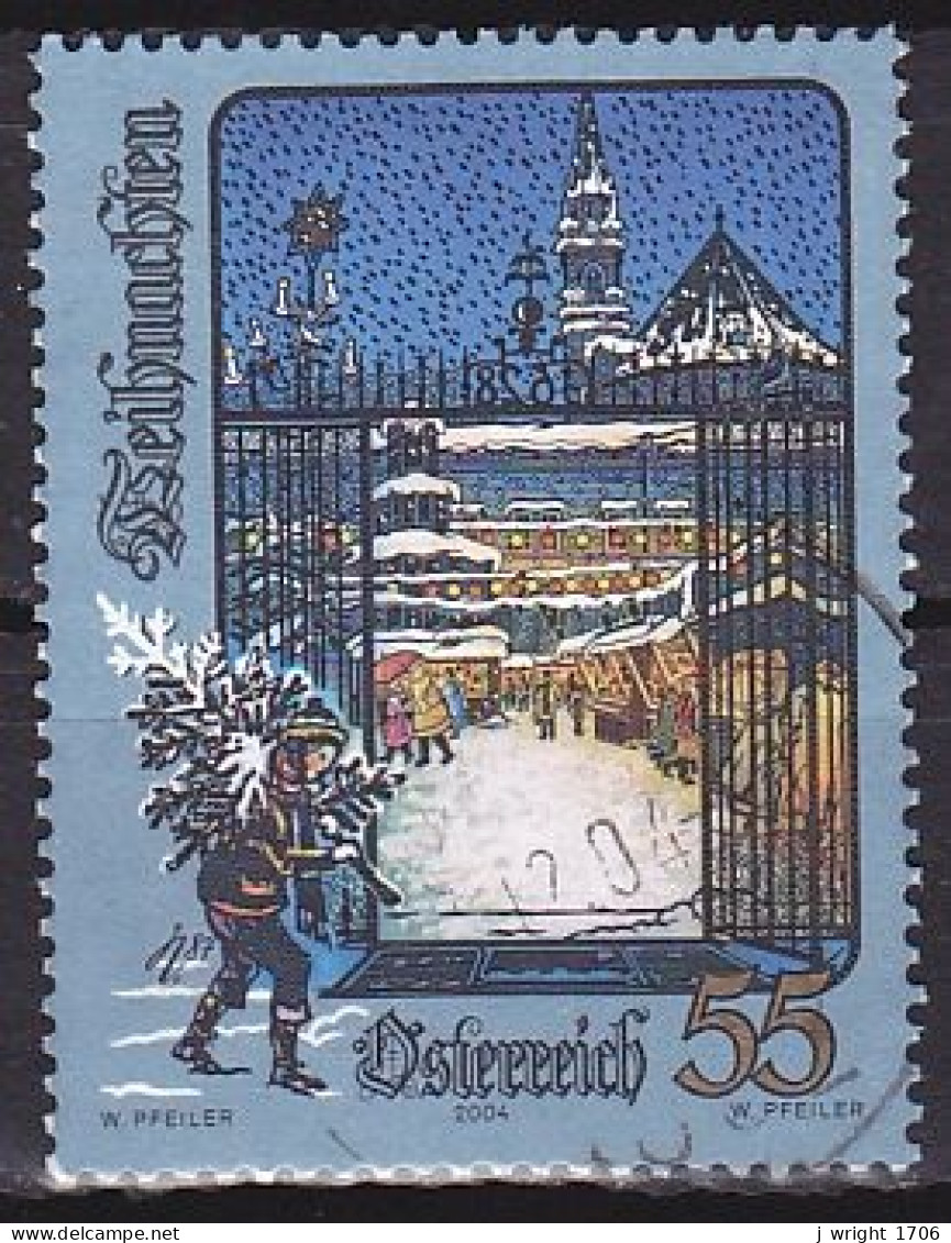 Austria, 2004, Christmas, 55c, USED - Gebraucht