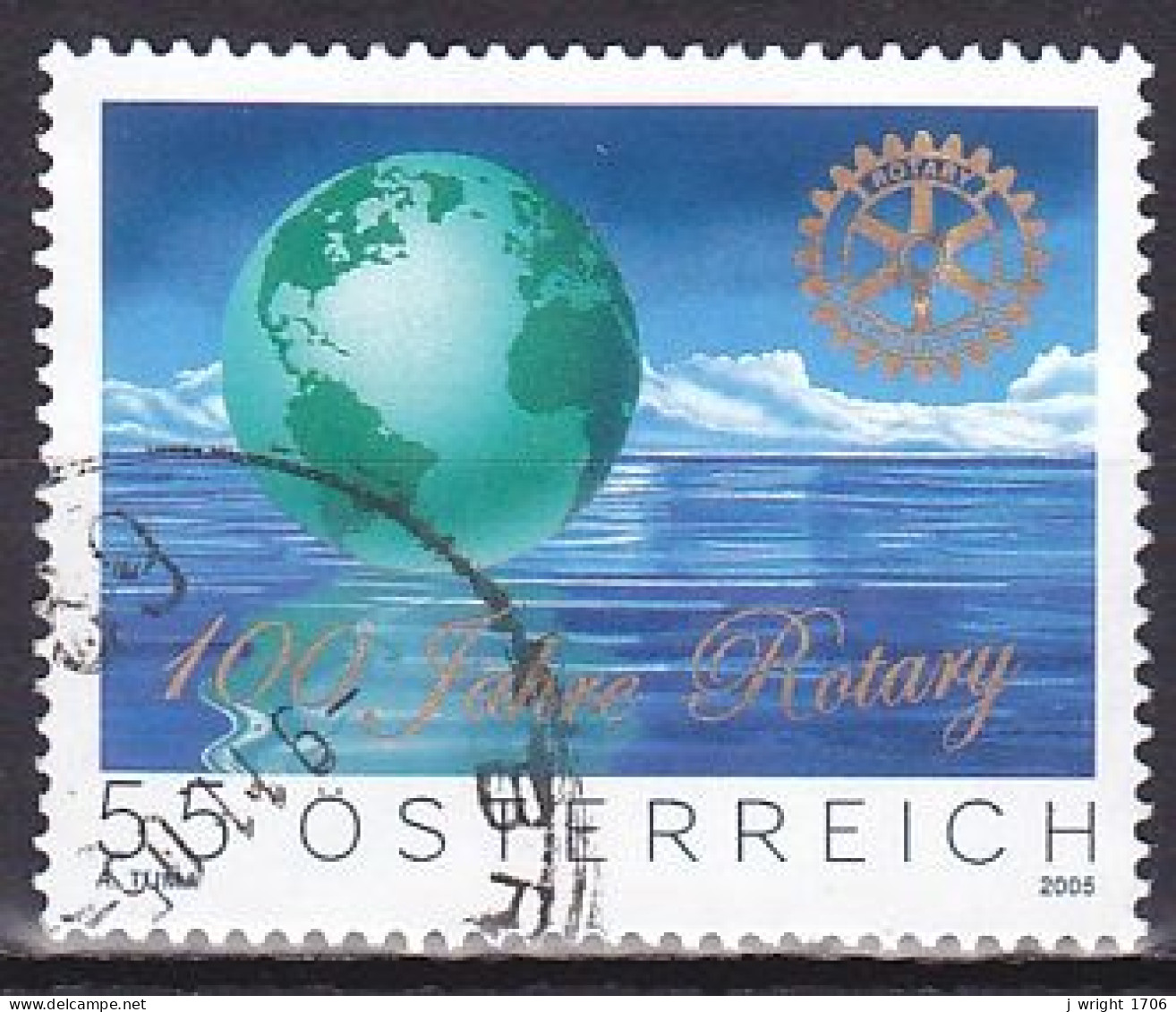 Austria, 2005, Rotary International Centenary, 55c, USED - Gebruikt