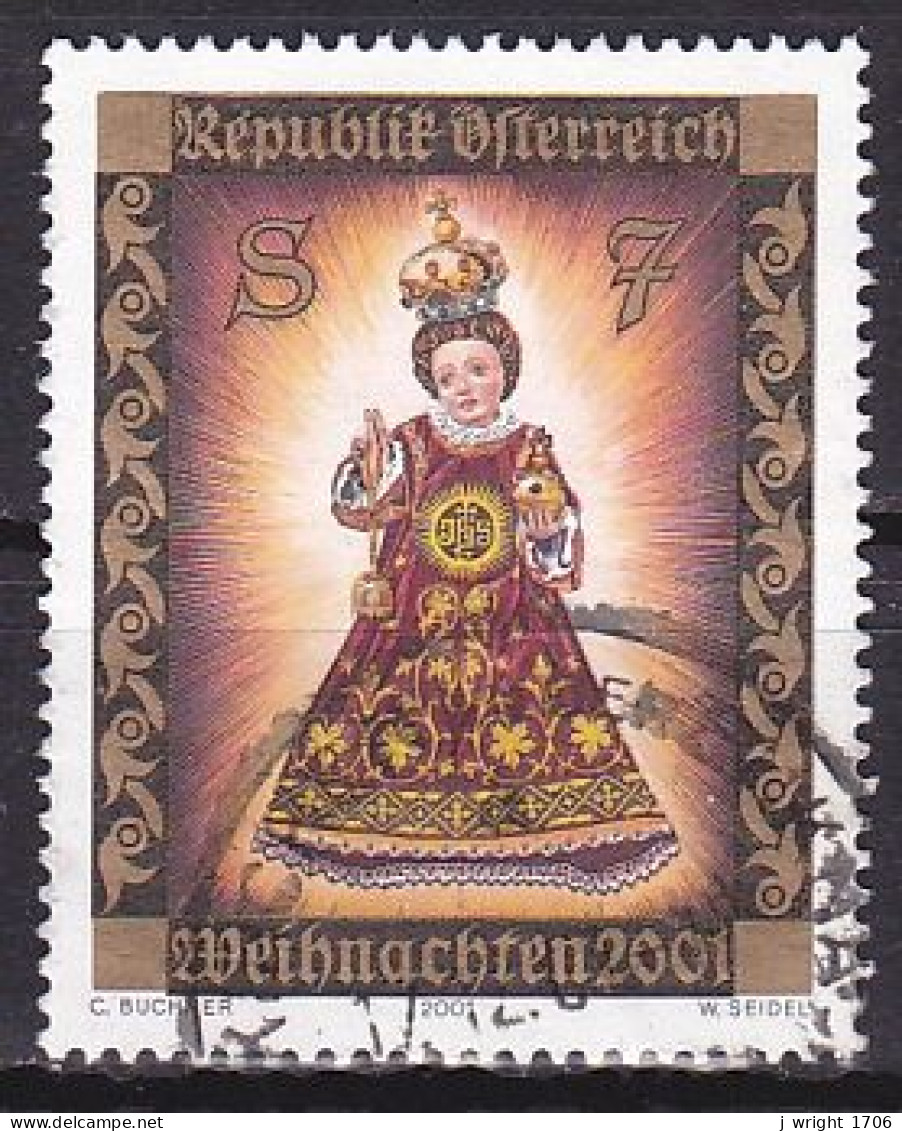 Austria, 2001, Christmas, 7s, USED - Gebraucht