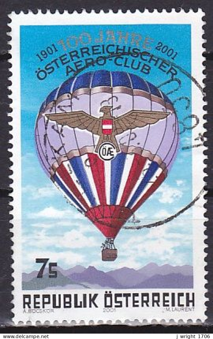 Austria, 2001, Austrian Aero Club Centenary, 7s, USED - Used Stamps