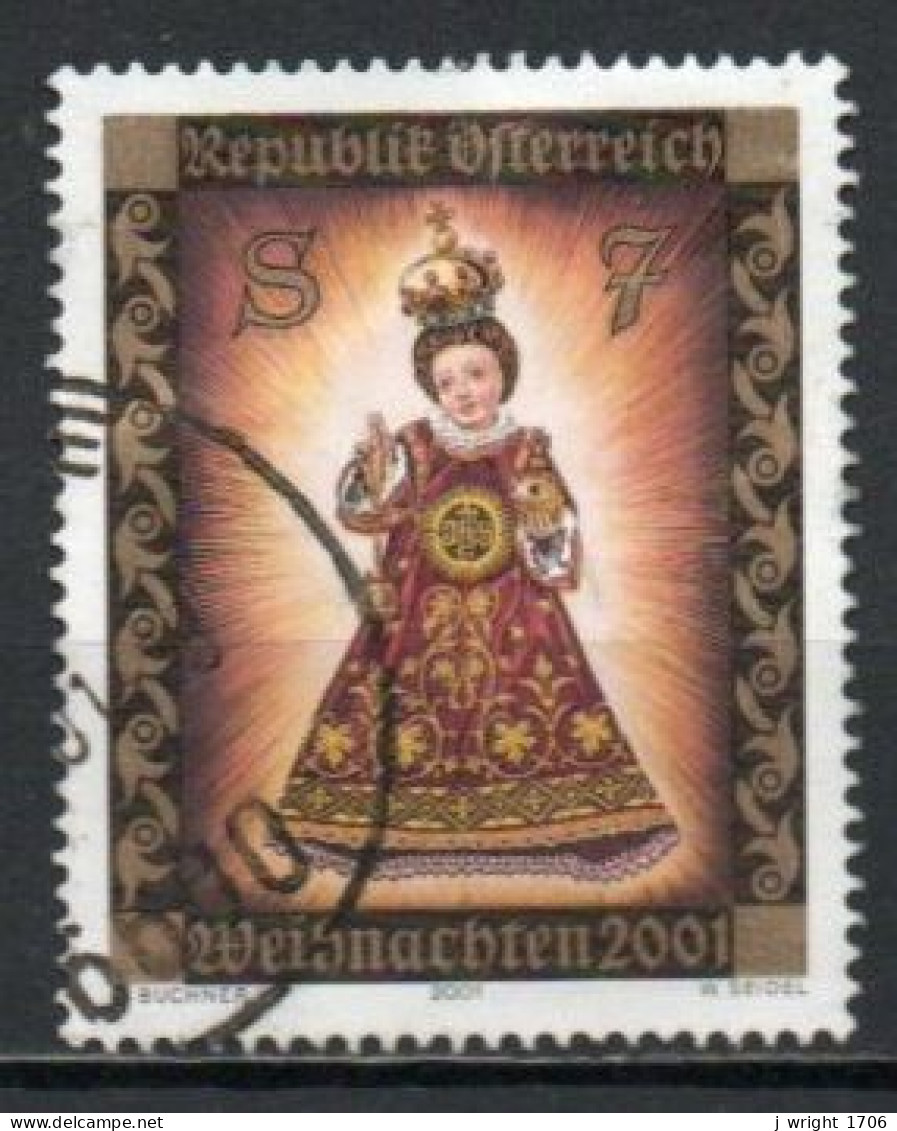 Austria, 2001, Christmas, 7s, USED - Gebruikt