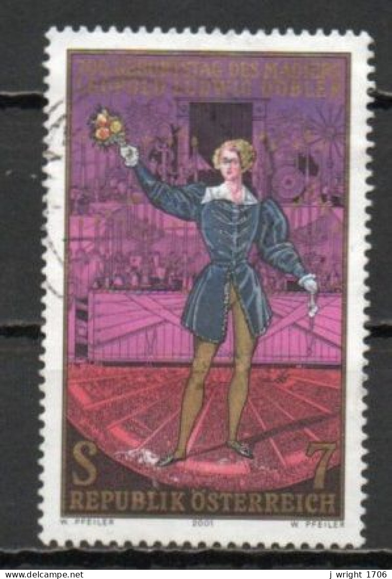 Austria, 2001, Leopold Ludwig Döbler, 7s, USED - Used Stamps