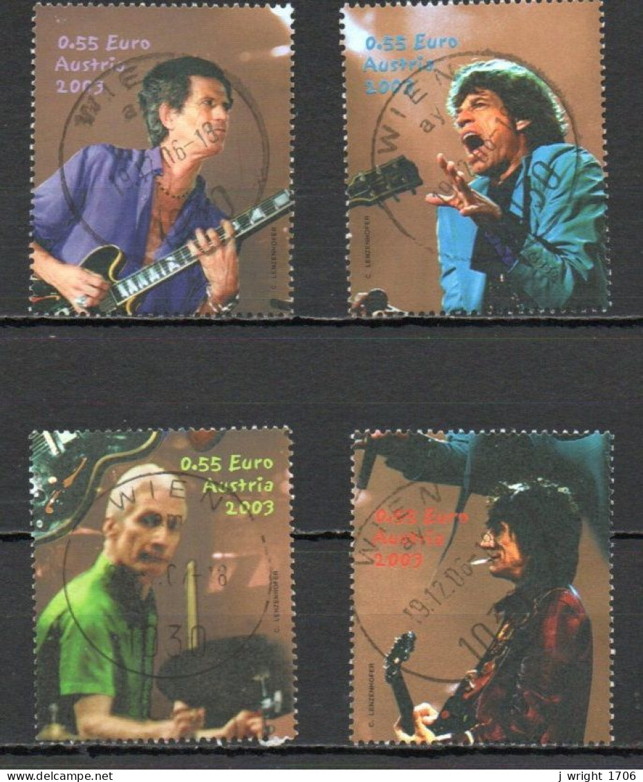 Austria, 2003, Rolling Stones, Set, USED - Oblitérés