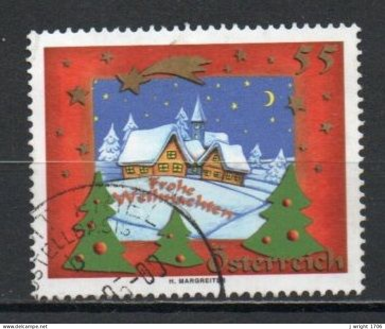 Austria, 2005, Christmas, 55c, USED - Gebruikt