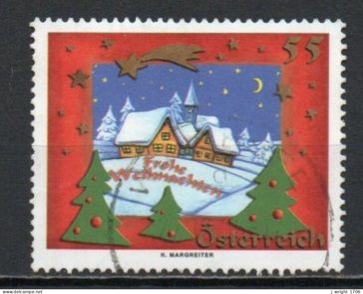 Austria, 2005, Christmas, 55c, USED - Usados