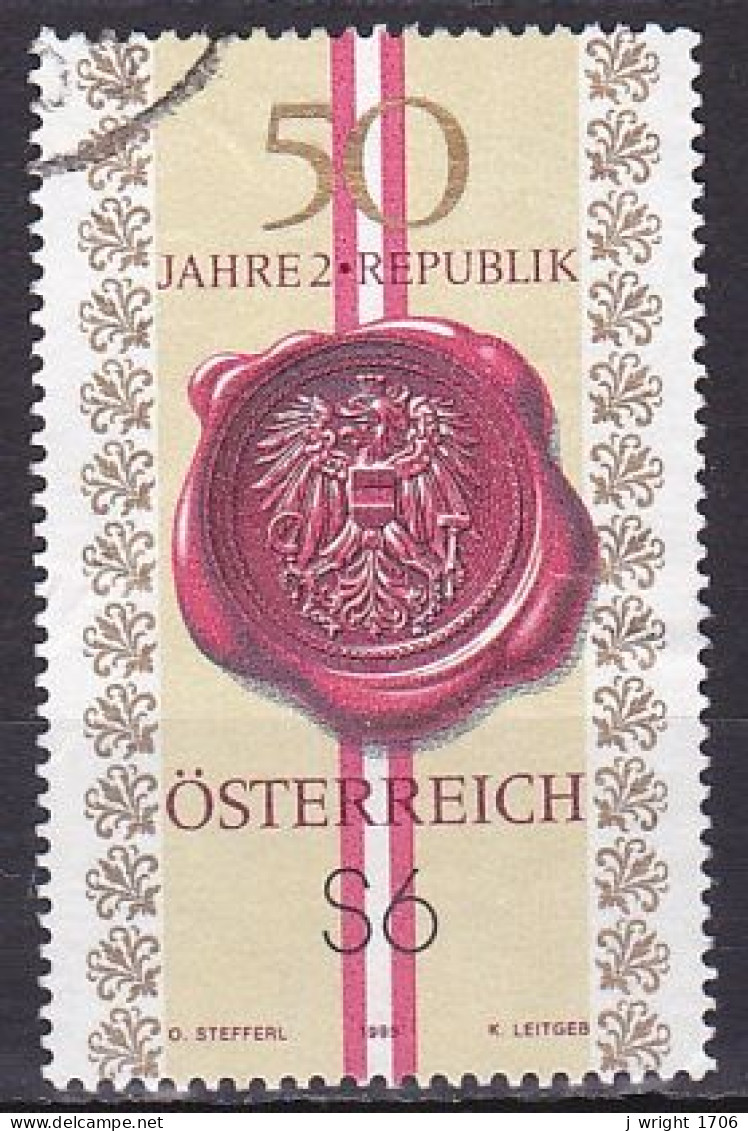 Austria, 1995, Austrian 2nd Rebublic 50th Anniv, 6s, USED - Used Stamps