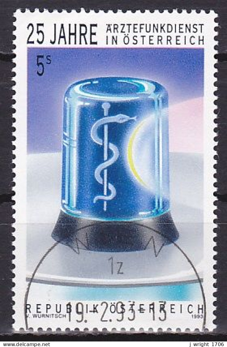 Austria, 1993, Radio Dispatched Emergency Services 25th Anniv, 5s, CTO - Used Stamps