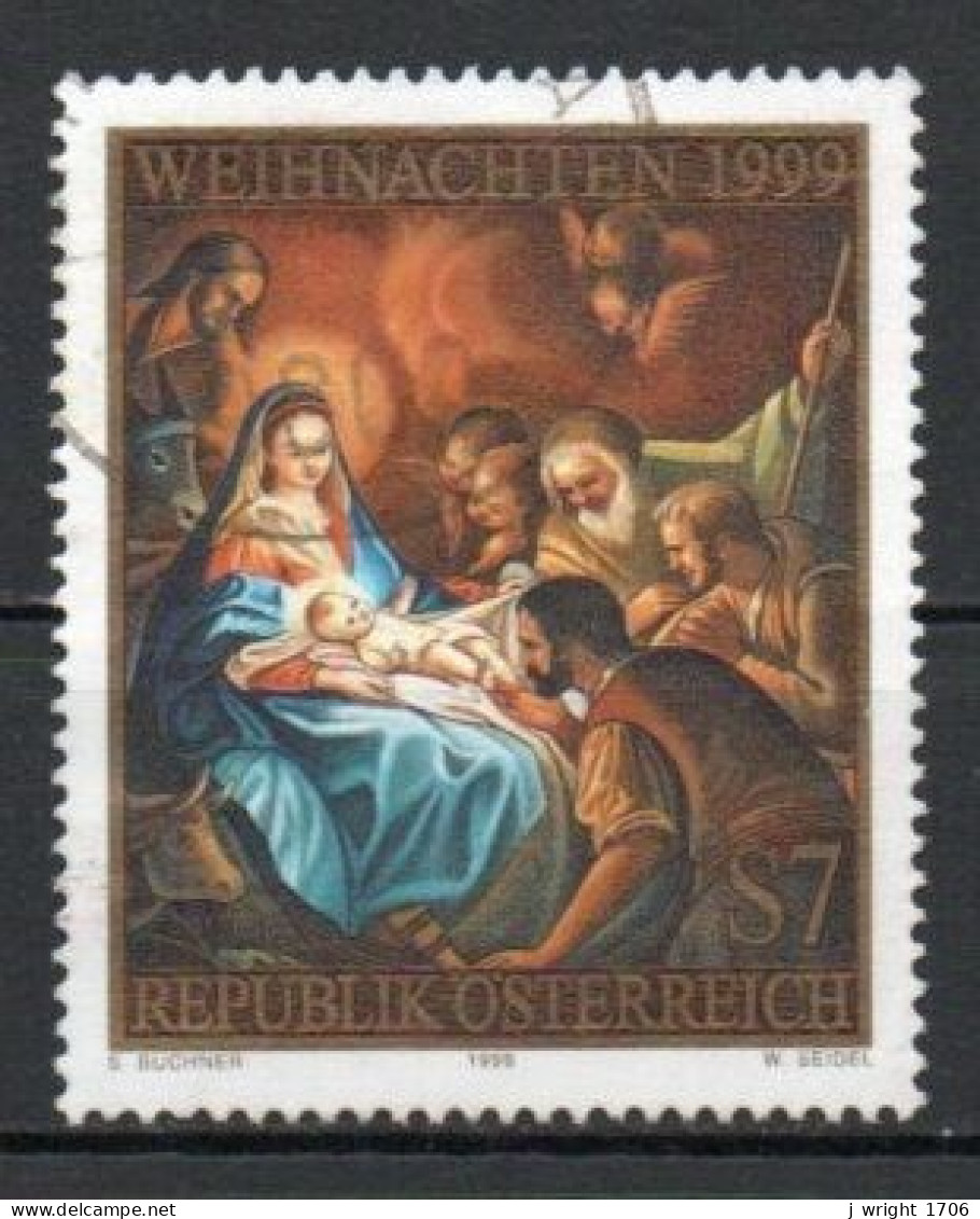 Austria, 1999, Christmas, 7s, USED - Used Stamps
