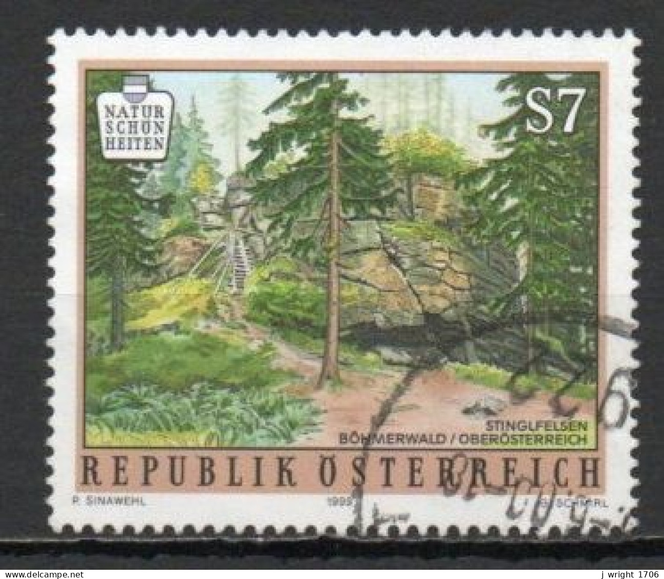 Austria, 1999, Austrian Natural Beauty/Stinglfelsen, 7s, USED - Oblitérés