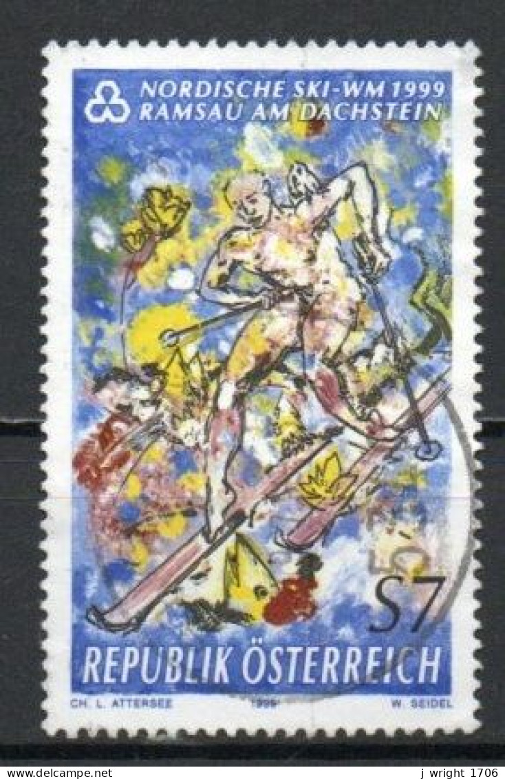 Austria, 1999, Nordic Skiing World Championships, 7s, USED - Usati