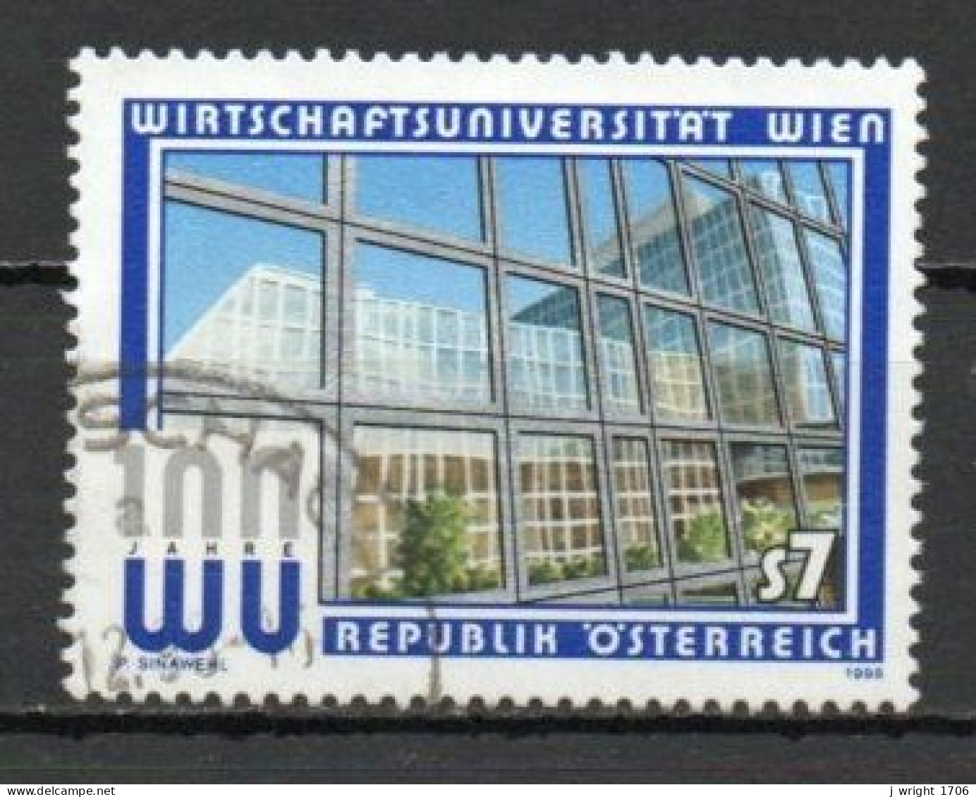 Austria, 1998, Vienna Business School, 7s, USED - Gebruikt