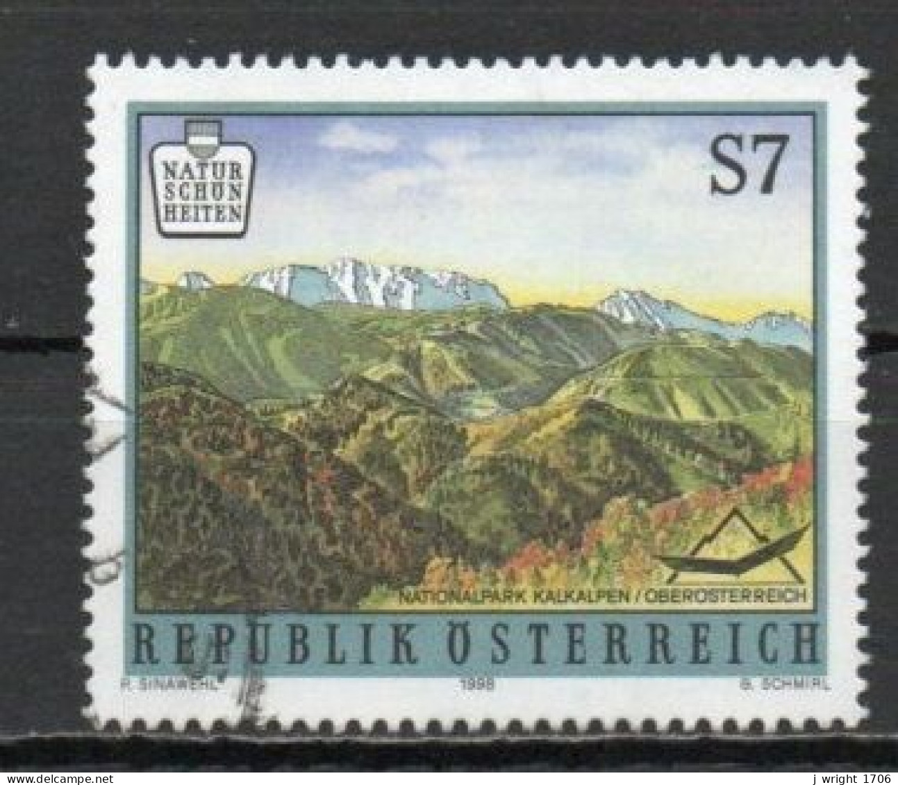 Austria, 1998, Austrian Natural Beauty/Kalkalpen, 7s, USED - Used Stamps