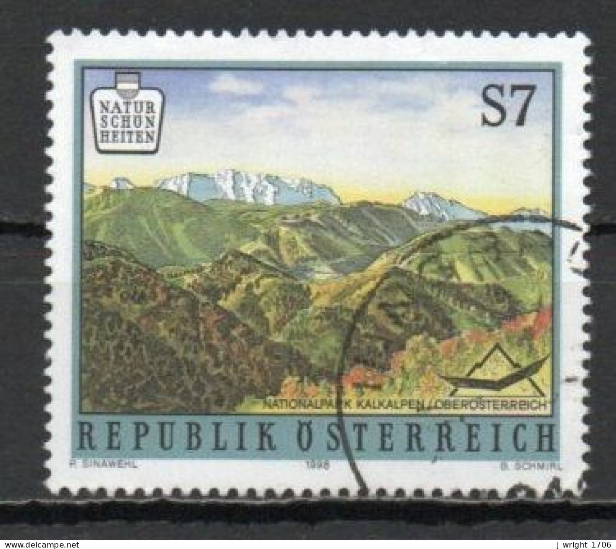 Austria, 1998, Austrian Natural Beauty/Kalkalpen, 7s, USED - Used Stamps