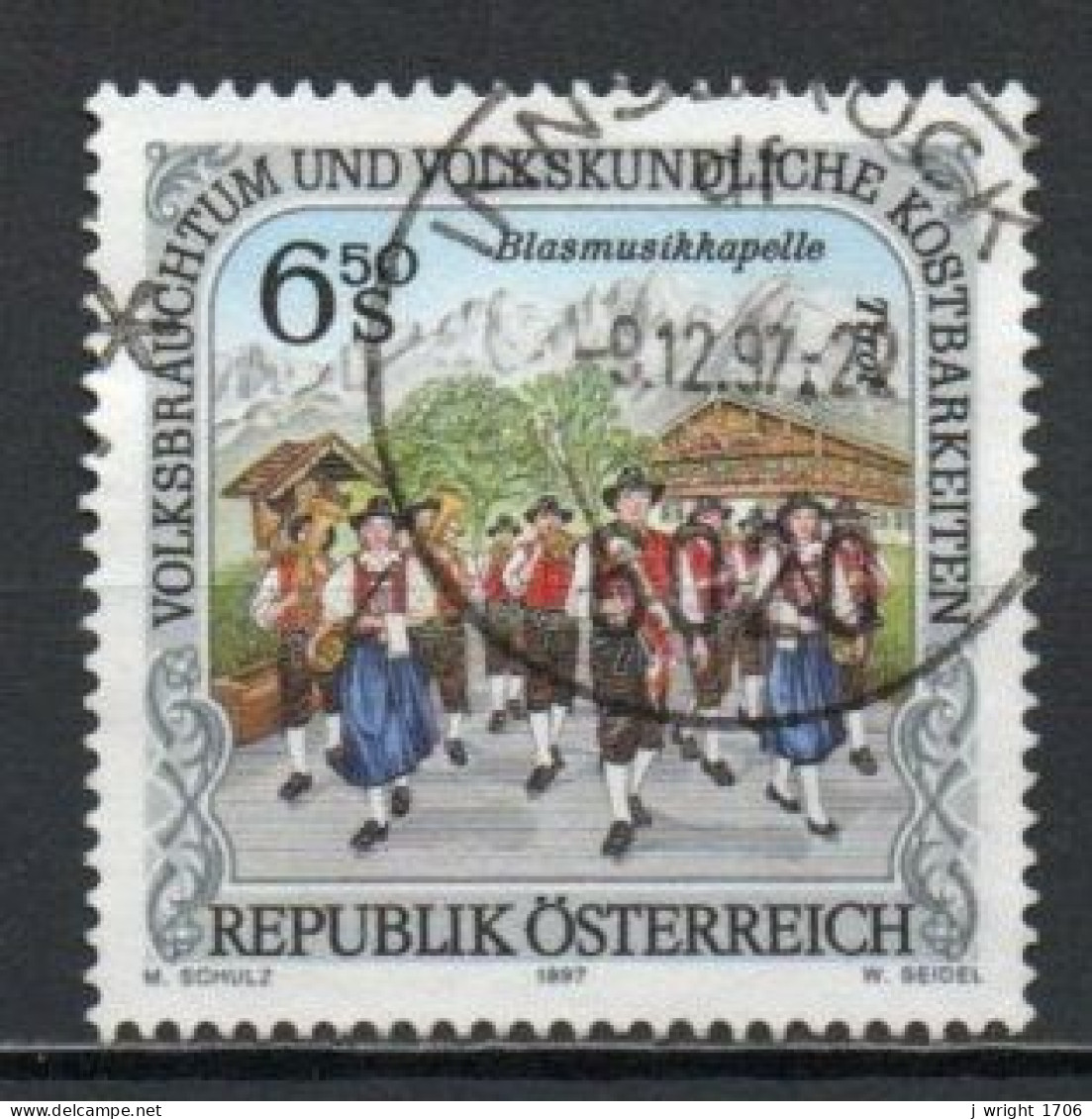 Austria, 1997, Folk Festivals/Brass Music, 6.50s, USED - Oblitérés