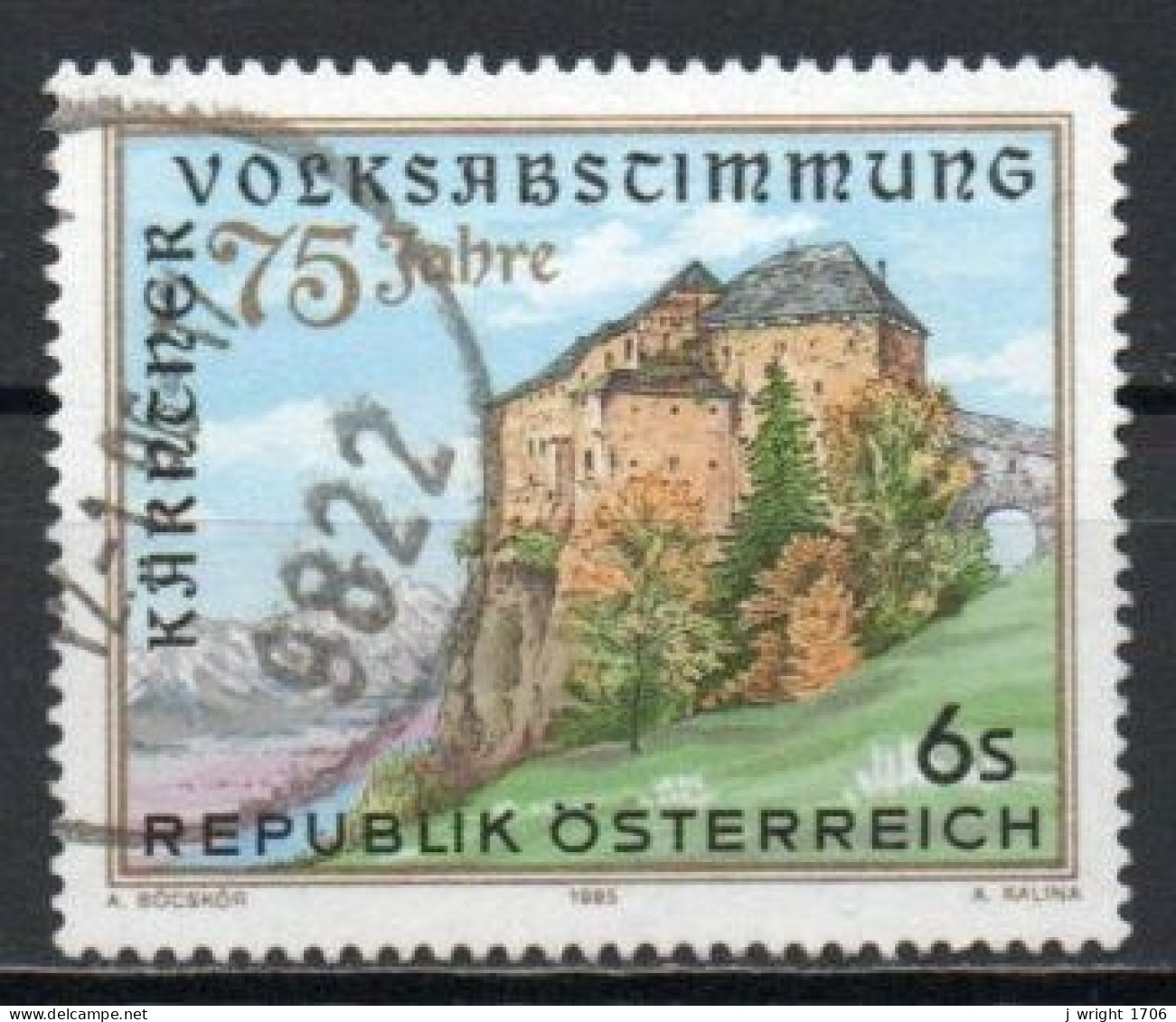 Austria, 1995, Carinthian Referendum 75th Anniv, 6s, USED - Oblitérés