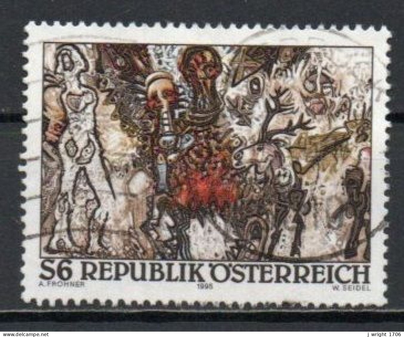 Austria, 1995, Modern Art/Europaisches Landschaftsbild, 6s, USED - Used Stamps