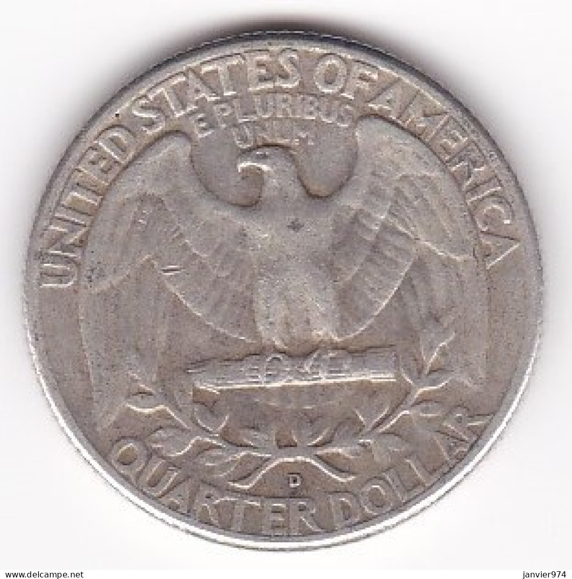 Etats-Unis , Quarter Dollar 1947 D Denver, Washington , En Argent - 1932-1998: Washington