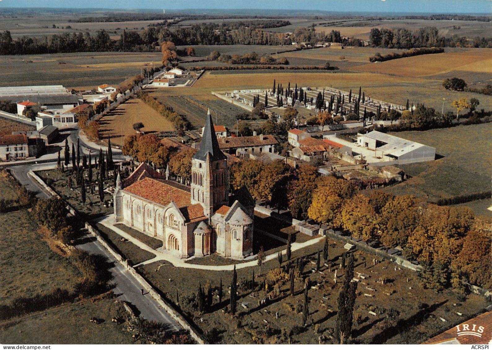 AULNAY DE SAINTONGE L'église Saint-Pierre Vue Du Ciel   8 (scan Recto Verso)MG2839 - Aulnay