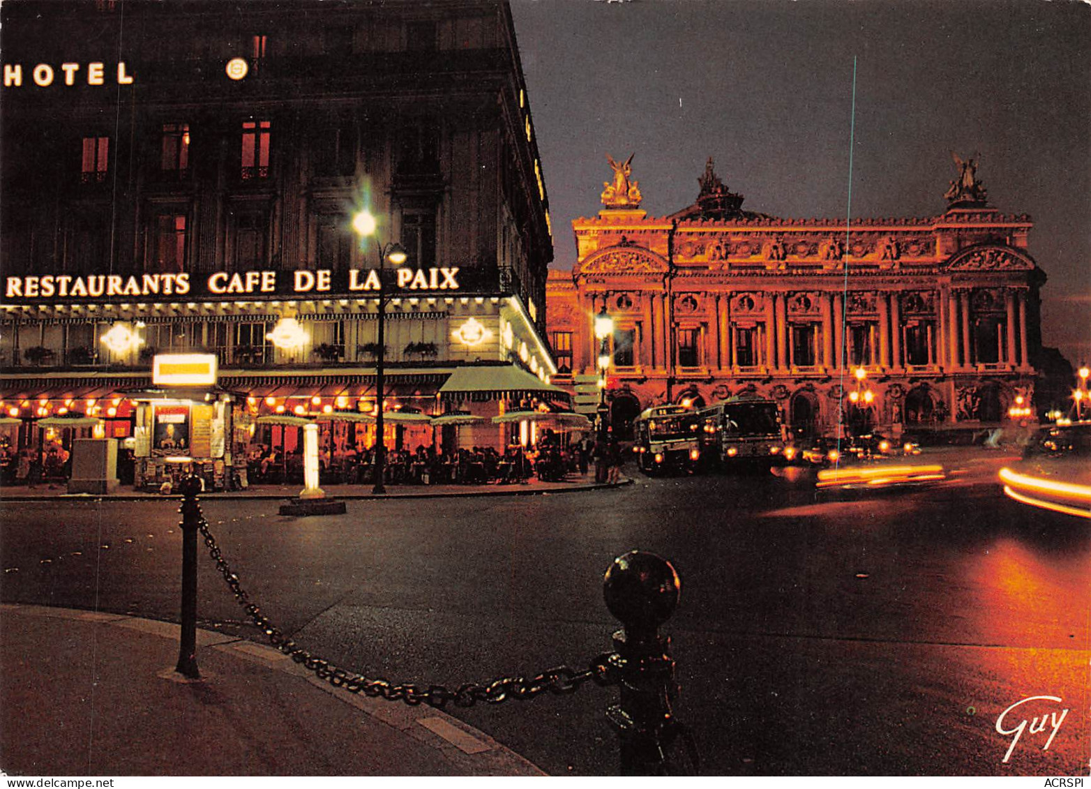 PARIS  Restaurant Le Café De La Paix    30  (scan Recto Verso)MG2841 - Paris Bei Nacht
