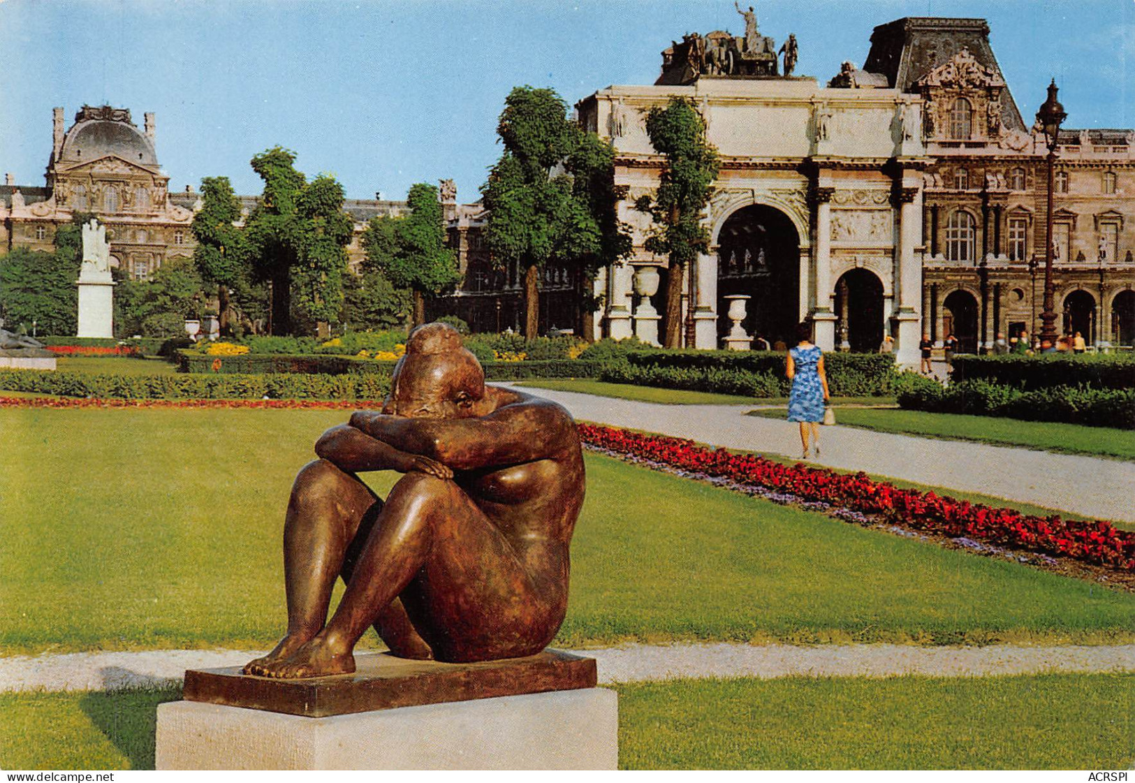 PARIS  Sculpture De Maillol Et L'Arc De Triomphe Du Carrousel   32  (scan Recto Verso)MG2841 - Arc De Triomphe