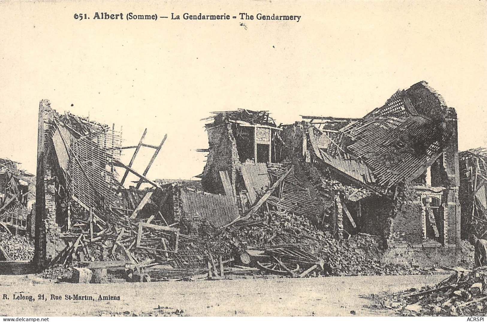 ALBERT  La Gendarmerie En Ruine  10  (scan Recto Verso)MG2847 - Albert