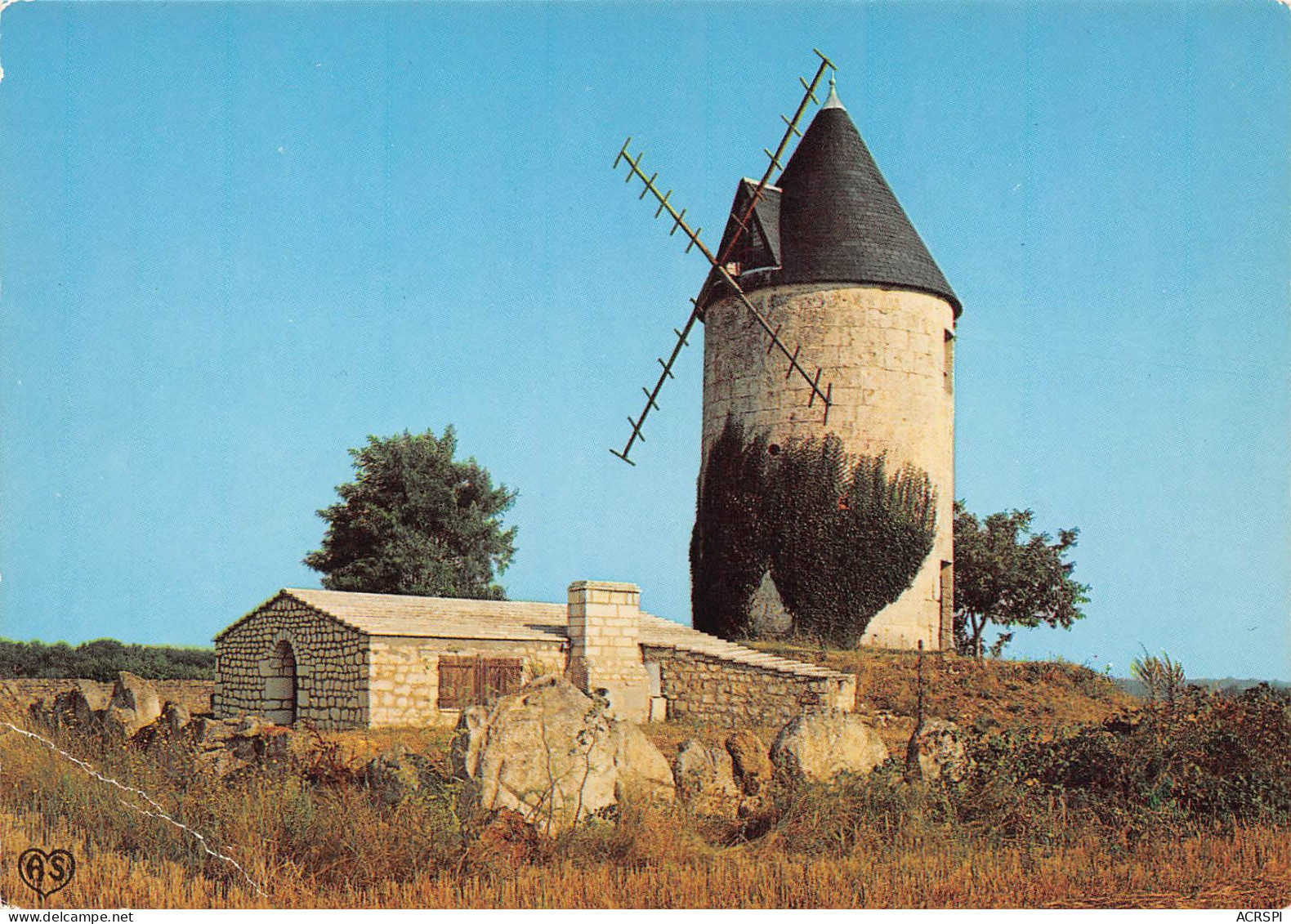 JONZAC Moulin De Trompe L'Amour Construit En 1430     14  (scan Recto Verso)MG2849 - Jonzac