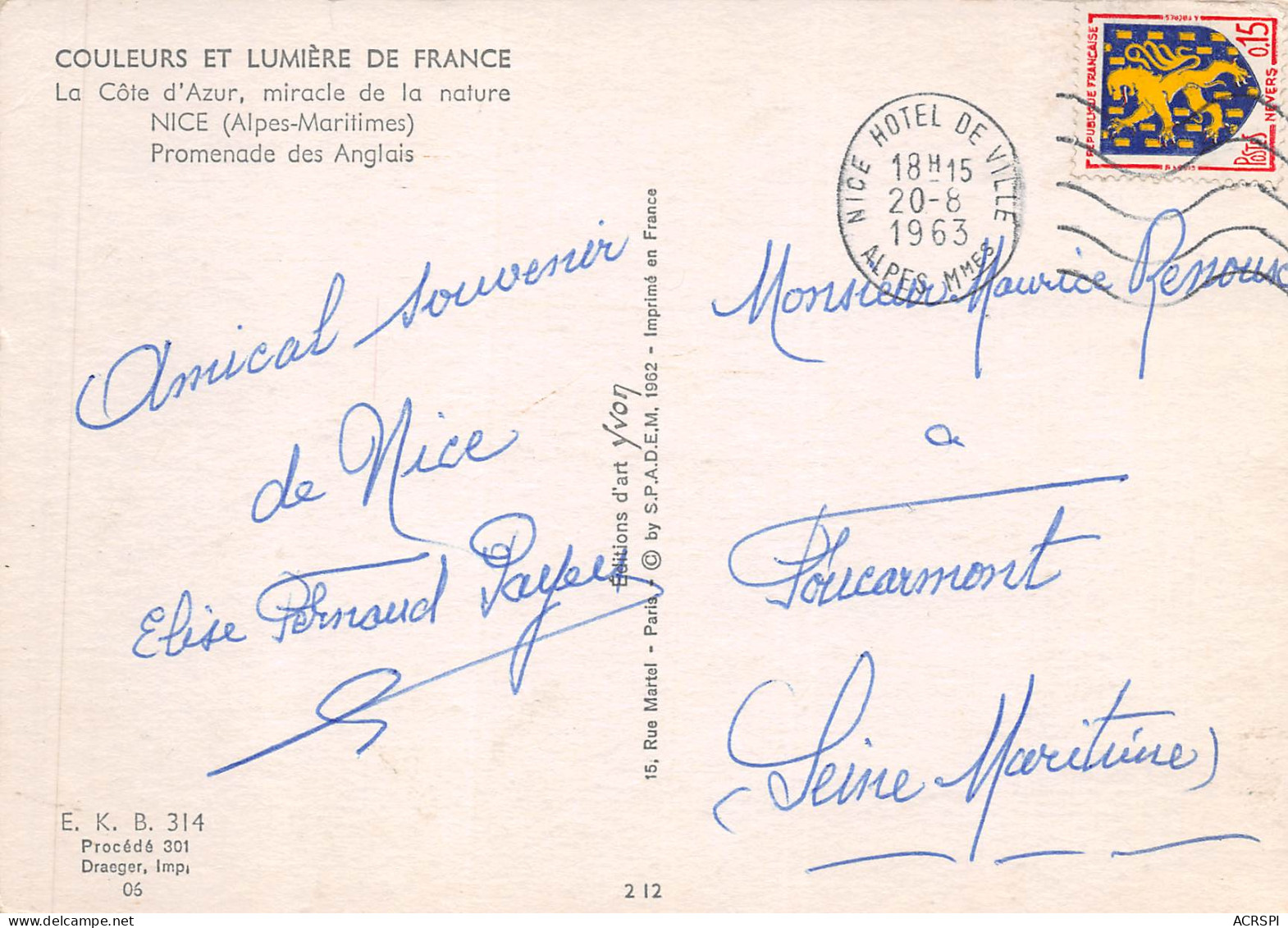 NICE Sous Les Palmiers 19 (scan Recto Verso)MG2850BIS - Squares