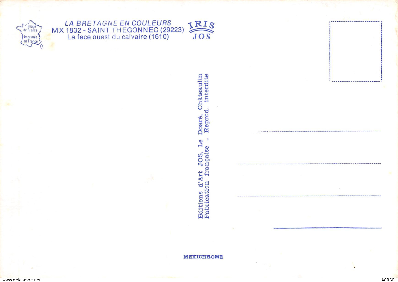 SAINT THEGONNEC Face Ouest Du Calvaire  29 (scan Recto Verso)MG2850BIS - Saint-Thégonnec