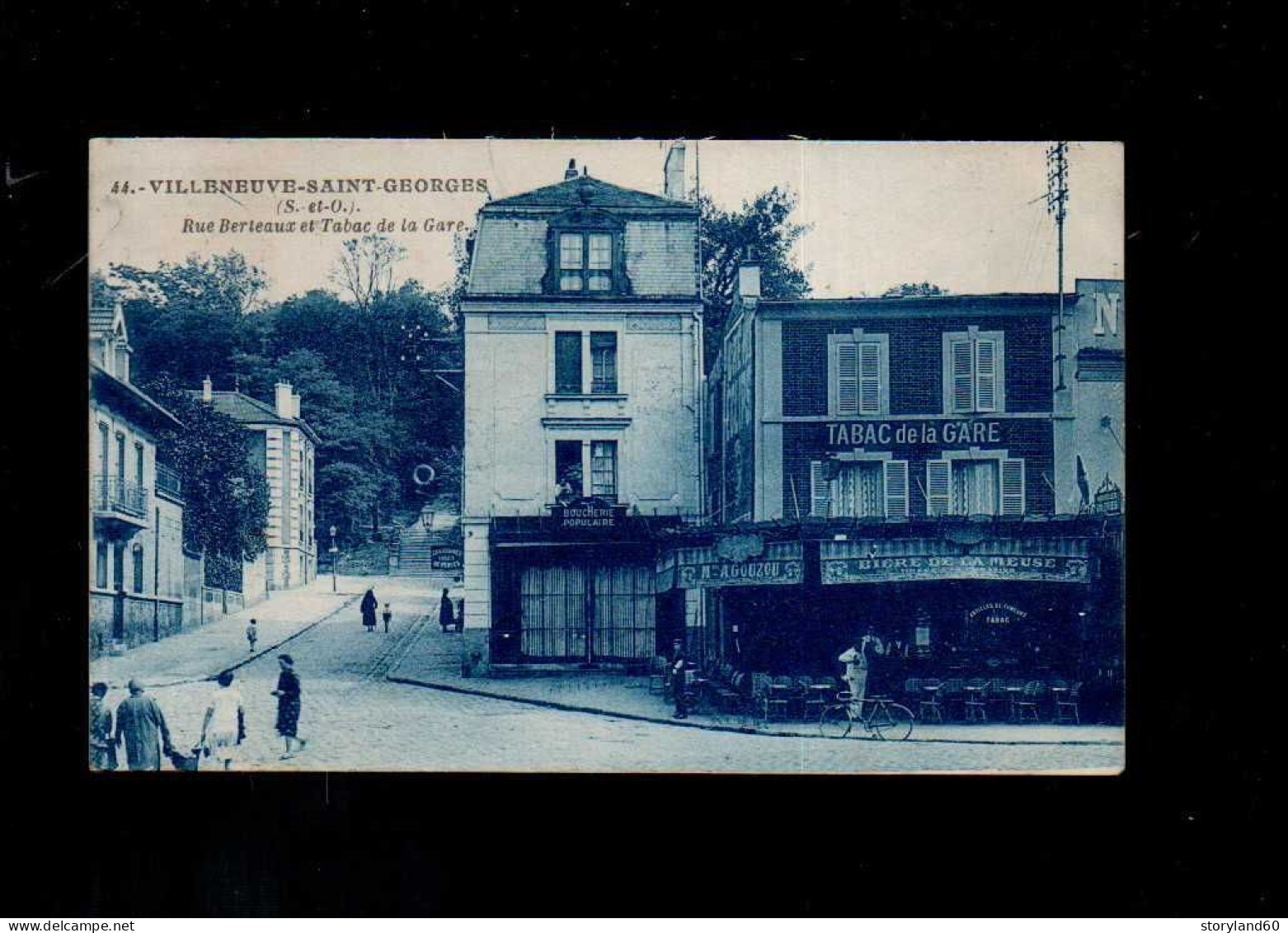 Villeneuve Saint Georges Rue Berteaux Et Tabac De La Gare - Villeneuve Saint Georges