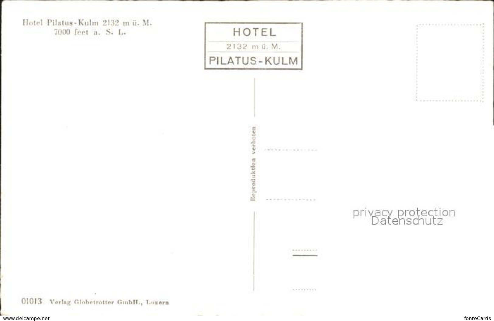 11737250 Pilatus Kulm Hotel Pilatus  - Autres & Non Classés