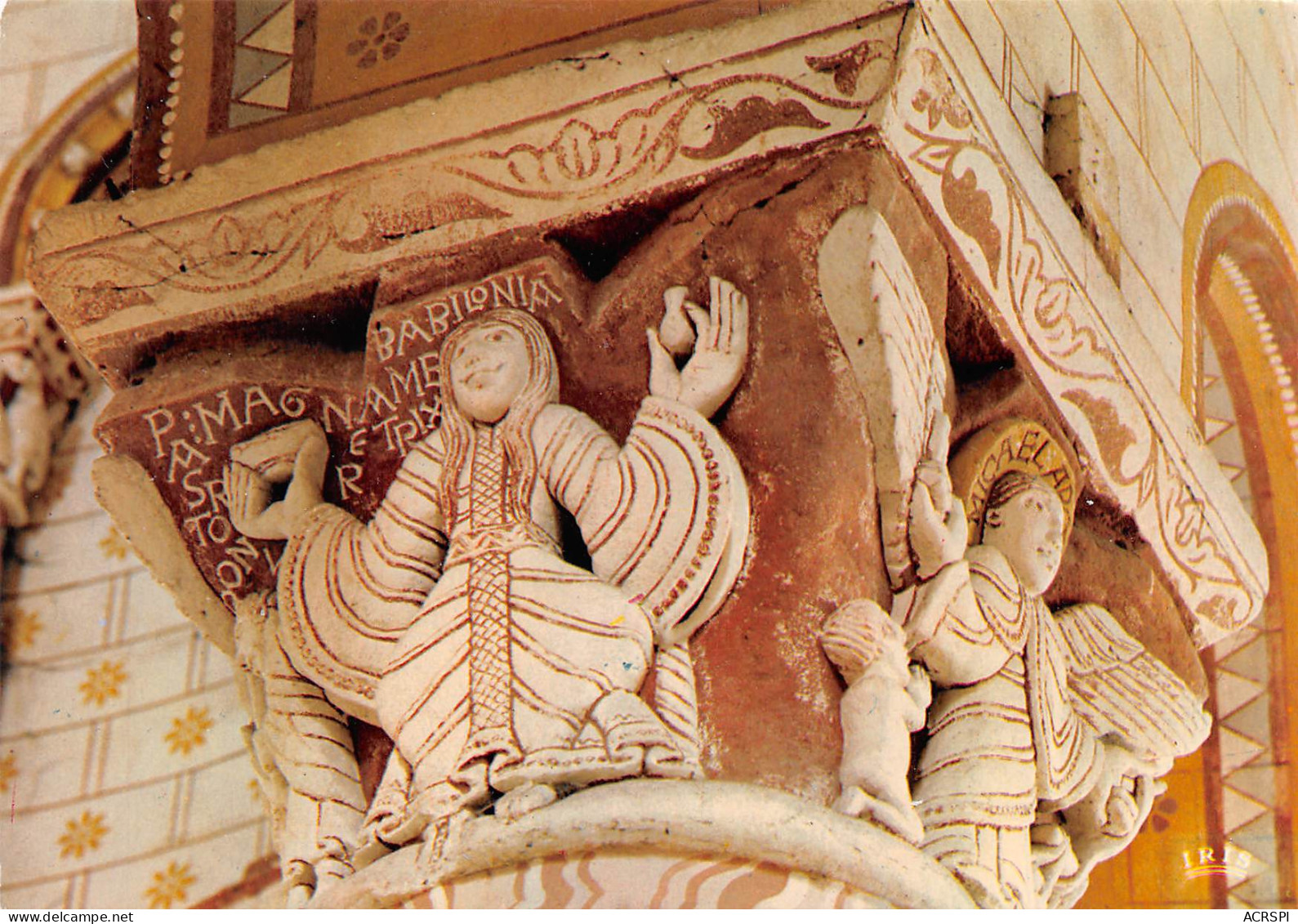 CHAUVIGNY  Chapiteau De L'église St Pierre.  La Grande Prostituée De Babylone     24 (scan Recto Verso)MG2858 - Chauvigny